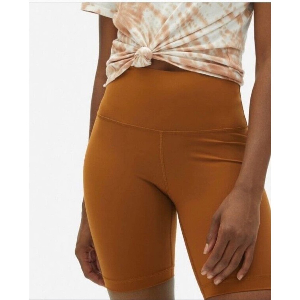 Everlane Renew Xs Bike Shorts High‎ Rise Copper Recycled Eco-friendly Stretch